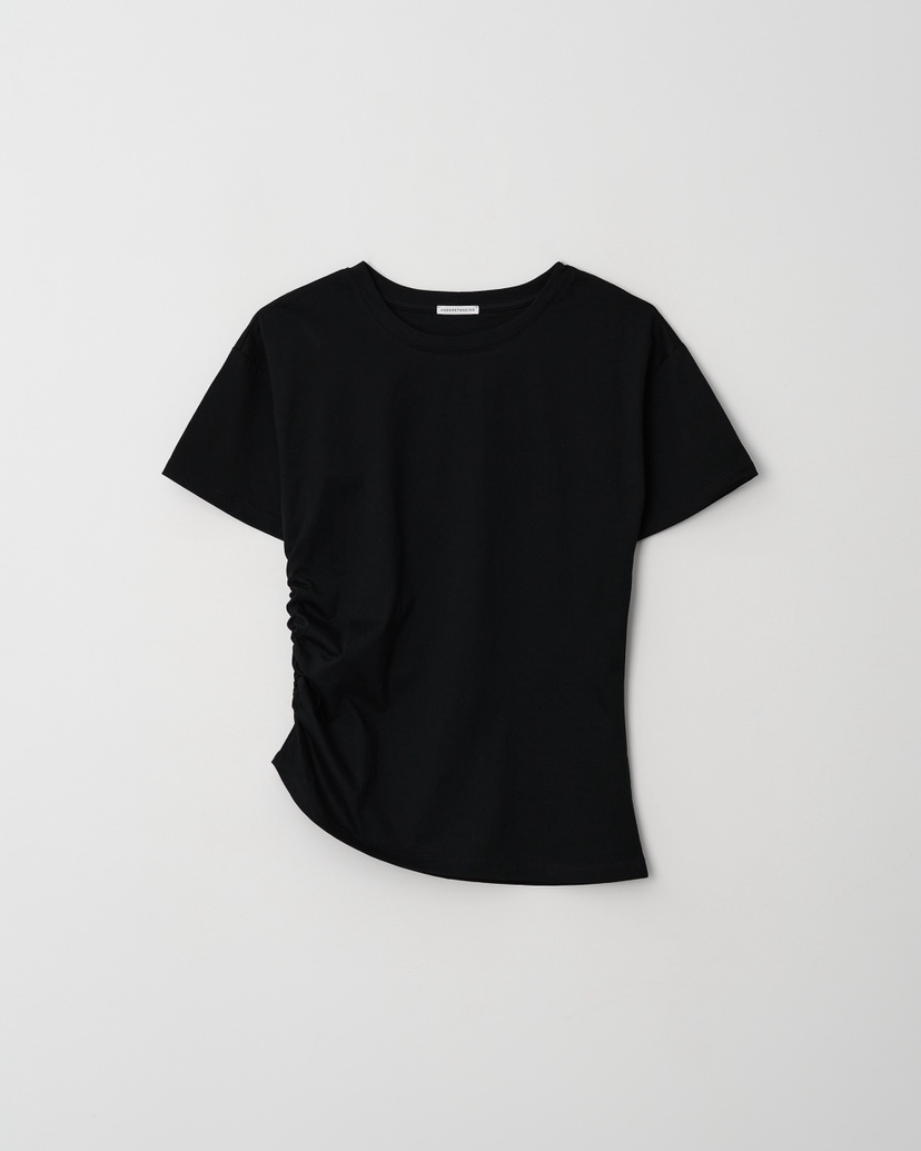 UNDERSTANDING韓國東大門直郵女裝新款休閑時尚26春夏T恤褶皺UNDERSTANDINGT恤圖色2