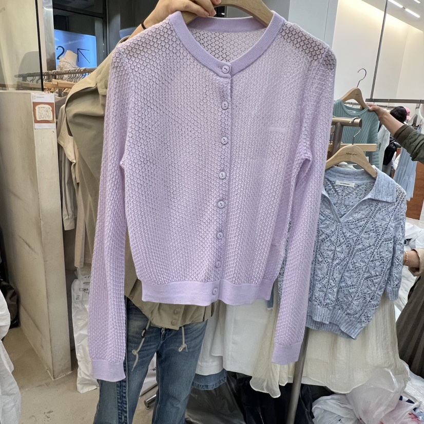 AFTERGLOW韓國直郵女裝新品時尚推薦職業熱賣人氣26春夏針織衫AFTERGLOW針織衫圖色1