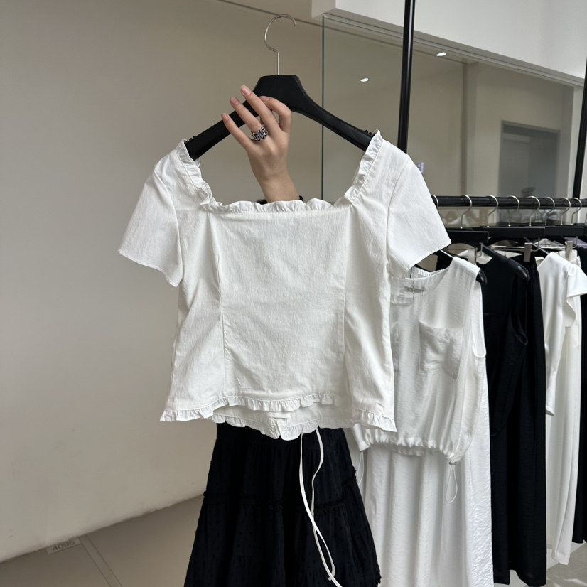 BETHEL韓國東大門直郵女士新品休閑26春夏推薦襯衫蕾絲衫BETHEL襯衫/蕾絲衫