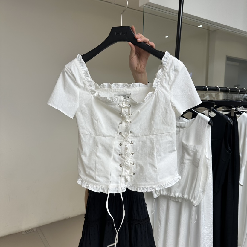 BETHEL韓國東大門直郵女士新品休閑26春夏推薦襯衫蕾絲衫BETHEL襯衫/蕾絲衫圖色1