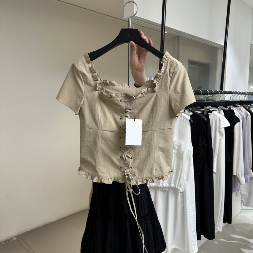 BETHEL韓國東大門直郵女士新品休閑26春夏推薦襯衫蕾絲衫BETHEL襯衫/蕾絲衫圖色2