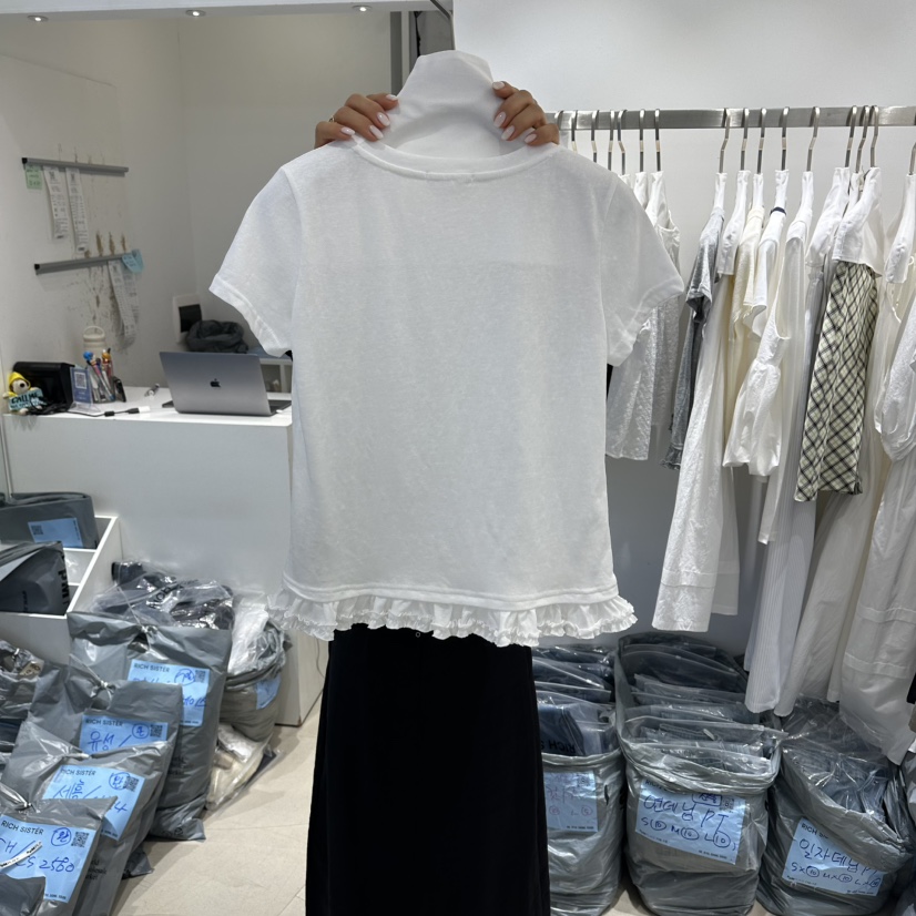 RICH SISTER韓國東大門直郵女士新款熱賣襯衫蕾絲衫蕾絲RICH SISTER襯衫/蕾絲衫