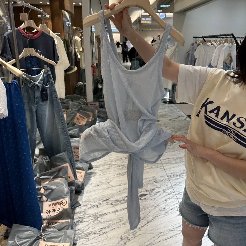 REPERTORY韓國直郵女士新品時尚熱賣職業26春夏人氣針織衫REPERTORY針織衫