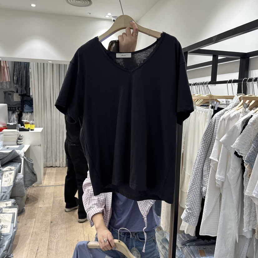 BRUNI/RICOTTA韓國東大門直郵女裝新品時尚人氣熱賣職業T恤BRUNI/RICOTTAT恤圖色2