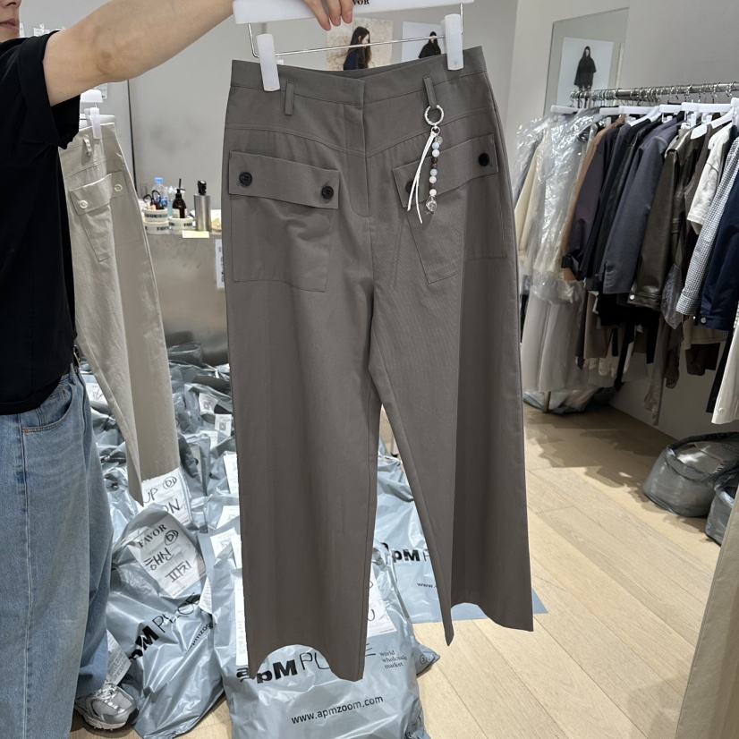 FAVOR-P韓國直郵實拍女士新款時尚26春夏休閑褲不含掛件FAVOR-P休閑褲圖色3