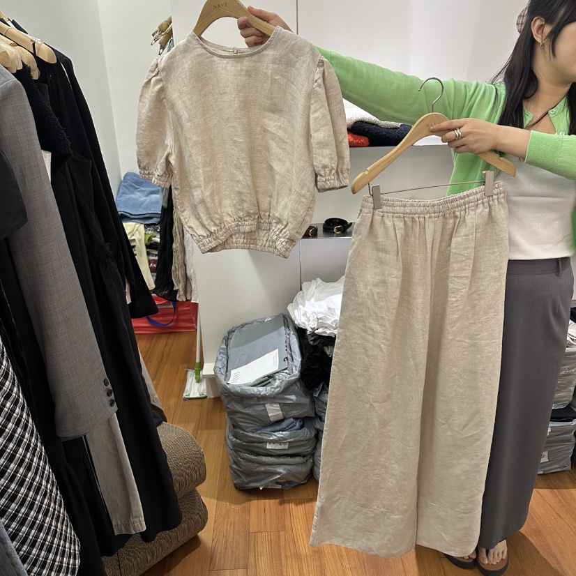 NAVE韓國代購女士新款職業人氣熱賣時尚推薦26春夏休閑套裝NAVE套裝圖色1