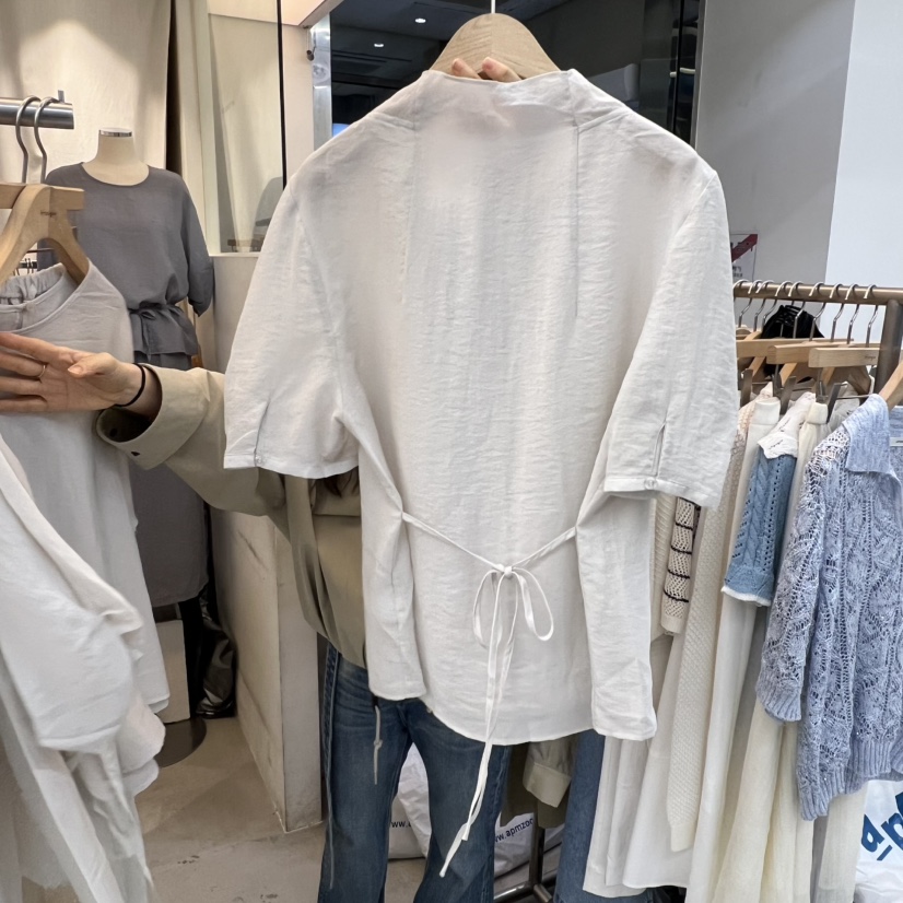 AFTERGLOW韓國直郵實拍女裝新品休閑時尚職業推薦襯衫蕾絲衫AFTERGLOW襯衫/蕾絲衫