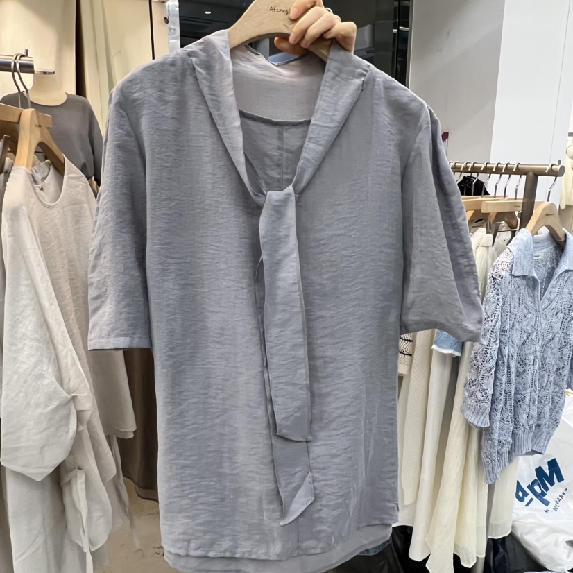 AFTERGLOW韓國直郵實拍女裝新品休閑時尚職業推薦襯衫蕾絲衫AFTERGLOW襯衫/蕾絲衫圖色2