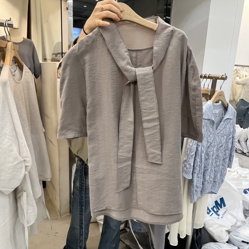 AFTERGLOW韓國直郵實拍女裝新品休閑時尚職業推薦襯衫蕾絲衫AFTERGLOW襯衫/蕾絲衫圖色3