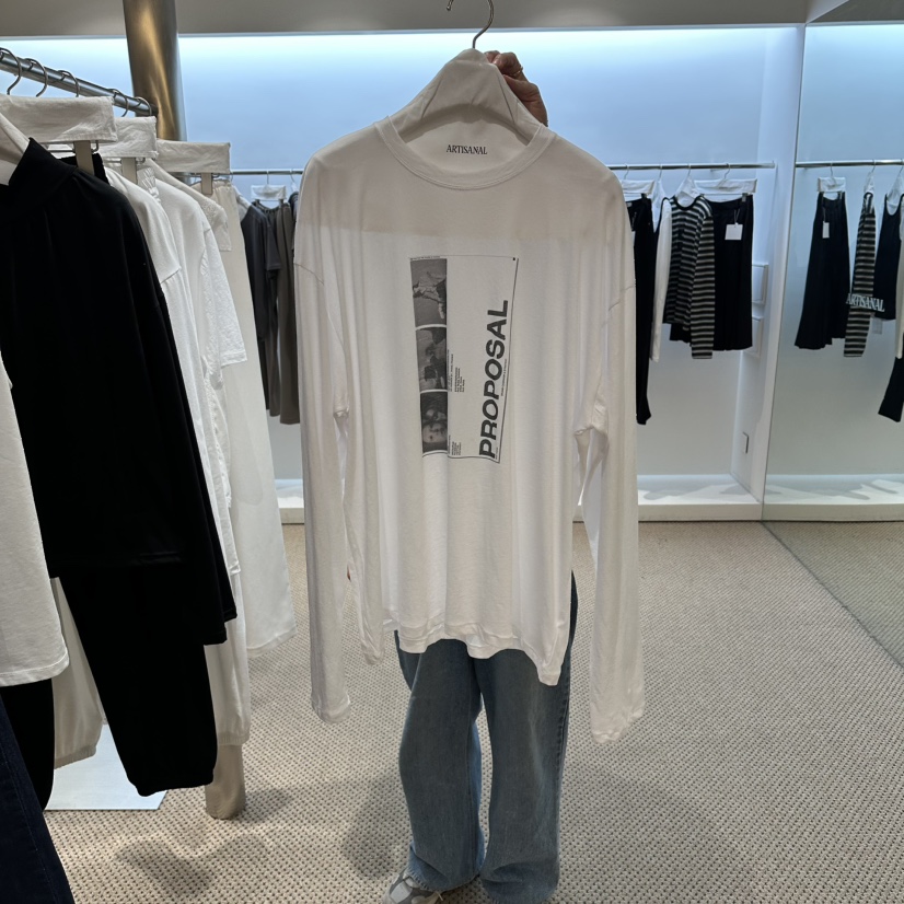 ARTISANAL韓國代購女士新品休閑職業人氣時尚推薦長袖T恤ARTISANAL長袖T恤圖色1