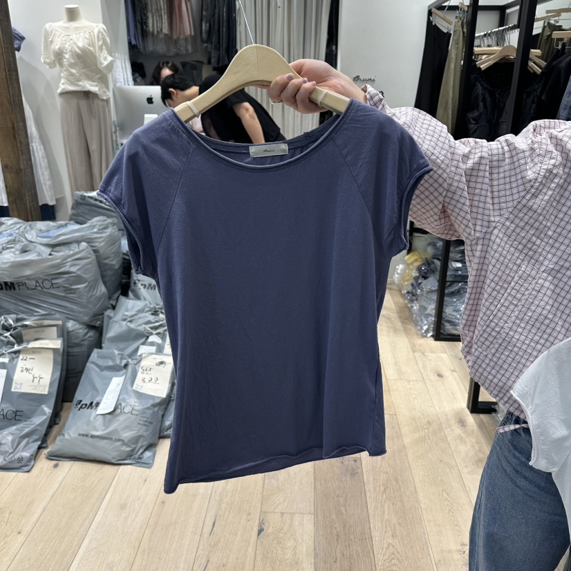 BRUNI/RICOTTA韓國直郵實拍女士新品職業熱賣人氣休閑T恤BRUNI/RICOTTAT恤圖色2