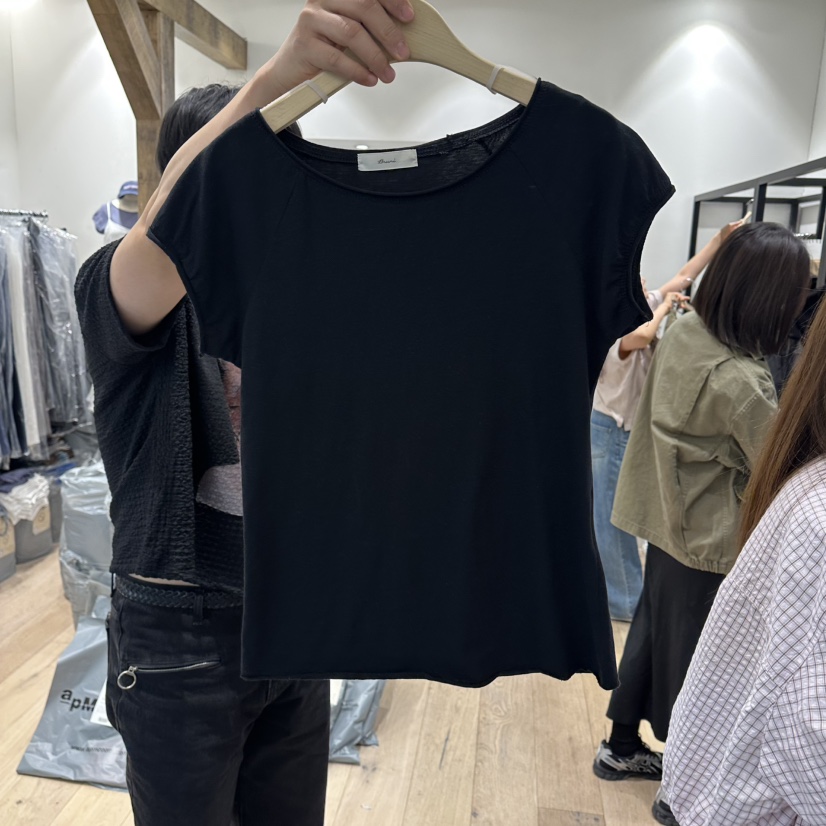 BRUNI/RICOTTA韓國直郵實拍女士新品職業熱賣人氣休閑T恤BRUNI/RICOTTAT恤圖色3