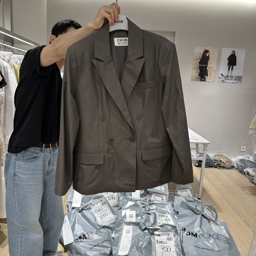 FAVOR-P韓國直郵女裝新款時尚熱賣職業26春夏休閑人氣夾克FAVOR-P夾克圖色2