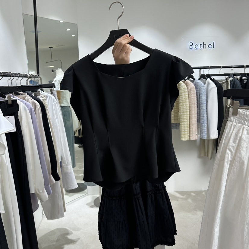 BETHEL韓國直郵女士新品熱賣26春夏人氣職業休閑襯衫蕾絲衫BETHEL襯衫/蕾絲衫圖色2