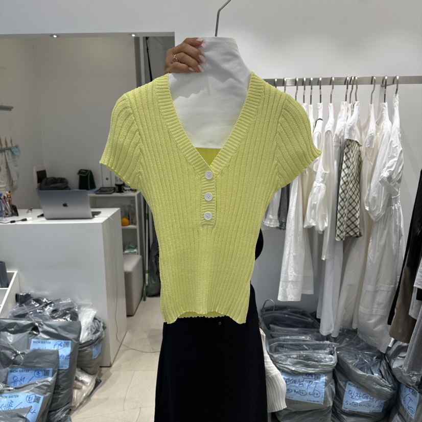 RICH SISTER韓國東大門直郵女裝新品休閑推薦職業熱賣T恤RICH SISTERT恤圖色1