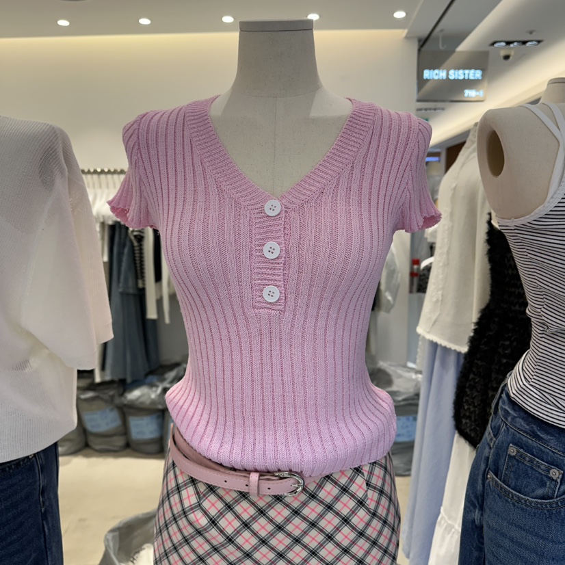 RICH SISTER韓國東大門直郵女裝新品休閑推薦職業熱賣T恤RICH SISTERT恤圖色3