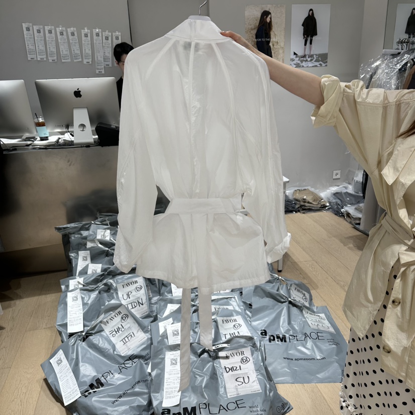 FAVOR-P韓國東大門代購女士新品26春夏熱賣職業夾克含腰帶FAVOR-P夾克