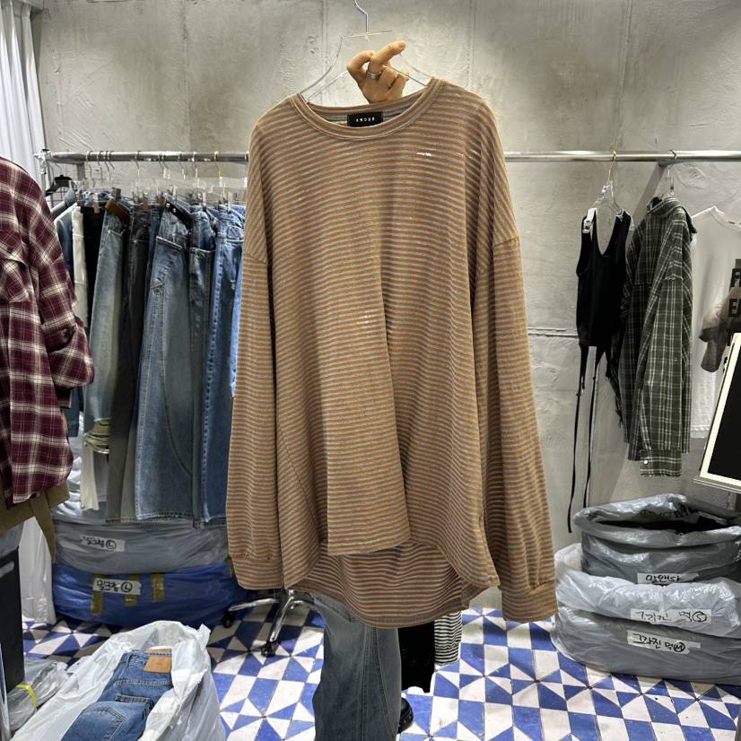 AMOUR韓國直郵女士新品職業熱賣時尚人氣推薦26春夏長袖T恤AMOUR長袖T恤