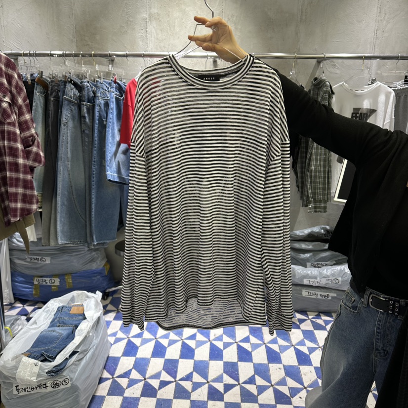 AMOUR韓國直郵女士新品職業熱賣時尚人氣推薦26春夏長袖T恤AMOUR長袖T恤