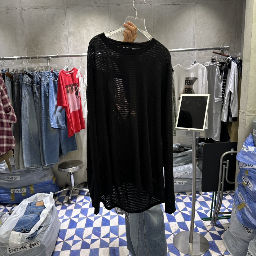 AMOUR韓國直郵女士新品職業熱賣時尚人氣推薦26春夏長袖T恤AMOUR長袖T恤