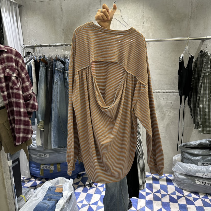 AMOUR韓國直郵女士新品職業熱賣時尚人氣推薦26春夏長袖T恤AMOUR長袖T恤圖色2