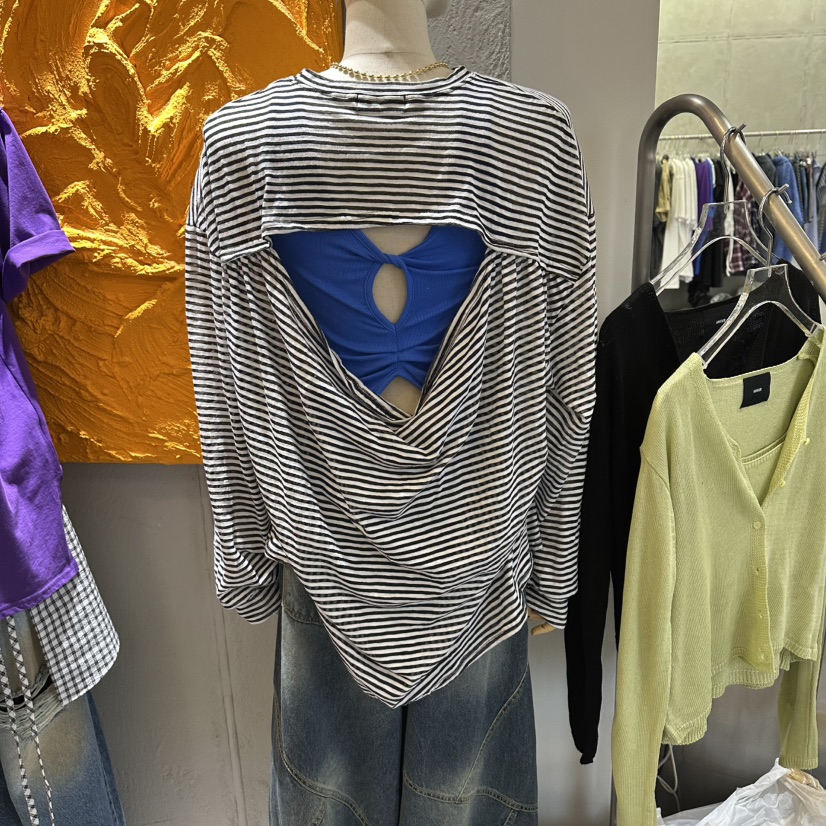 AMOUR韓國直郵女士新品職業熱賣時尚人氣推薦26春夏長袖T恤AMOUR長袖T恤圖色3