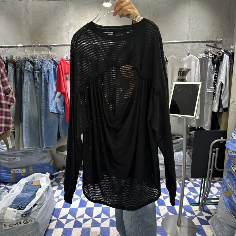 AMOUR韓國直郵女士新品職業熱賣時尚人氣推薦26春夏長袖T恤AMOUR長袖T恤圖色4