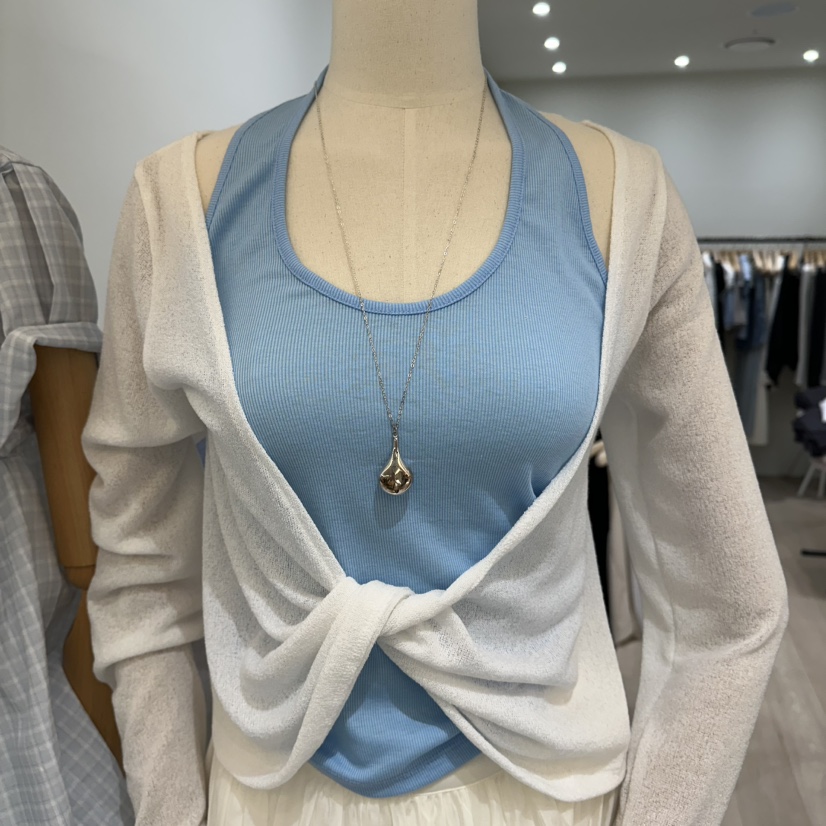 NOTTINGHAM/AVECNOUS/MODEST韓國直郵實拍女士新款熱賣吊帶背心透視NOTTINGHAM/AVECNOUS/MODEST吊帶/背心圖色2