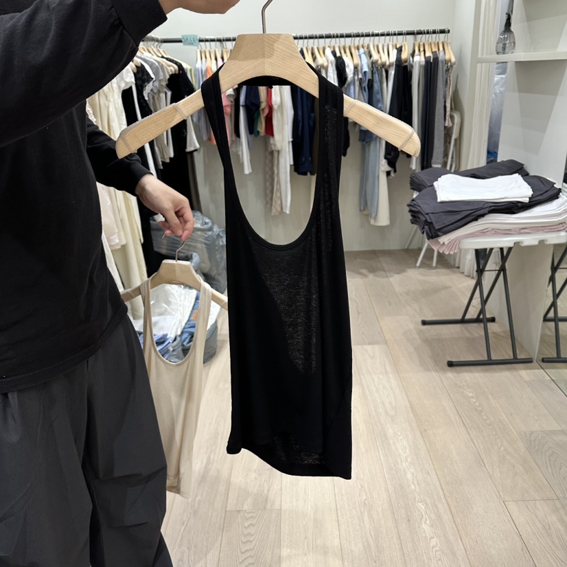 NOTTINGHAM/AVECNOUS/MODEST韓國直郵實拍女士新款熱賣吊帶背心透視NOTTINGHAM/AVECNOUS/MODEST吊帶/背心圖色4