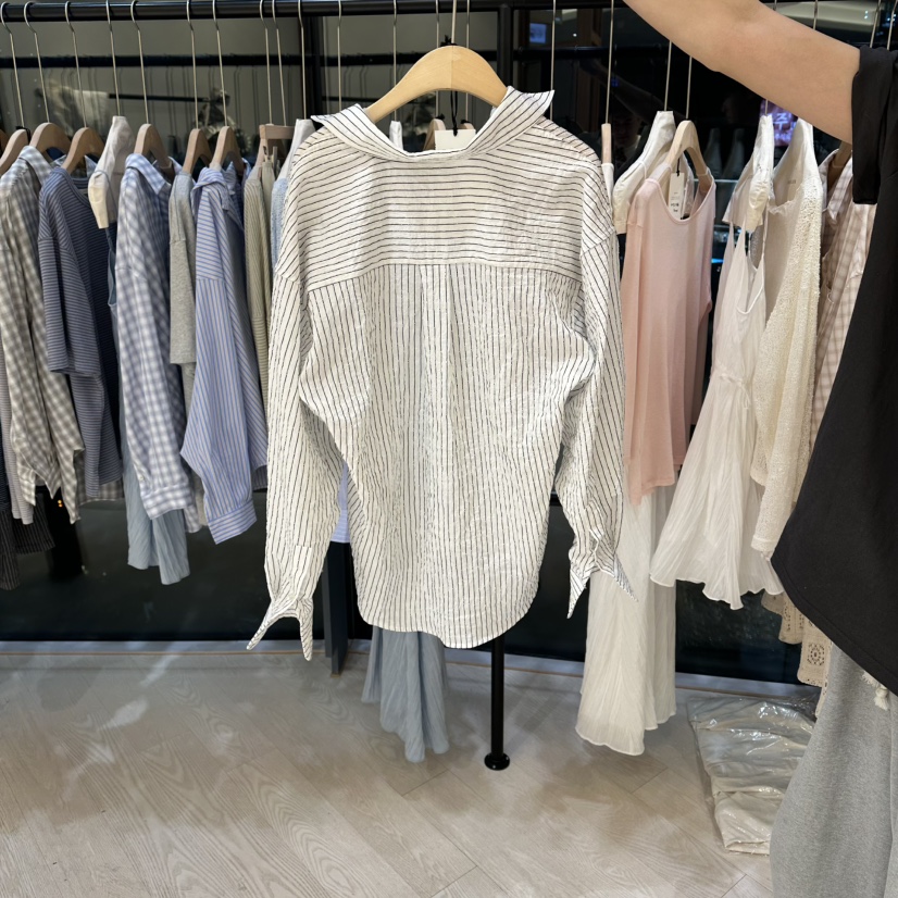 COPINER韓國東大門直郵女裝新品時尚休閑人氣26春夏襯衫蕾絲衫COPINER襯衫/蕾絲衫