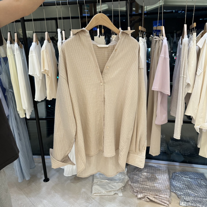 COPINER韓國東大門直郵女裝新品時尚休閑人氣26春夏襯衫蕾絲衫COPINER襯衫/蕾絲衫圖色3