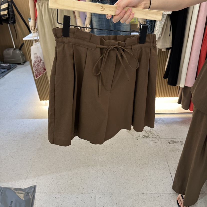 BISHOP/APOINT/3MARCH韓國直郵實拍女士新品人氣短褲亞麻BISHOP/APOINT/3MARCH短褲圖色3