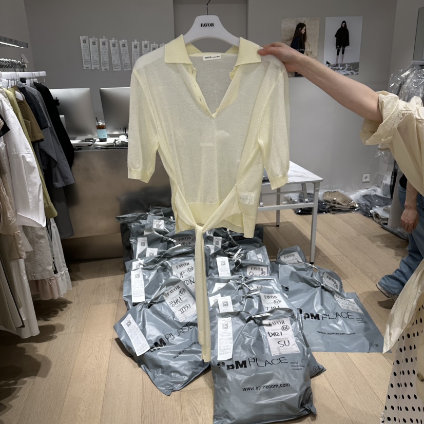 FAVOR-P韓國直郵女士新品26春夏人氣時尚熱賣襯衫蕾絲衫FAVOR-P襯衫/蕾絲衫圖色2