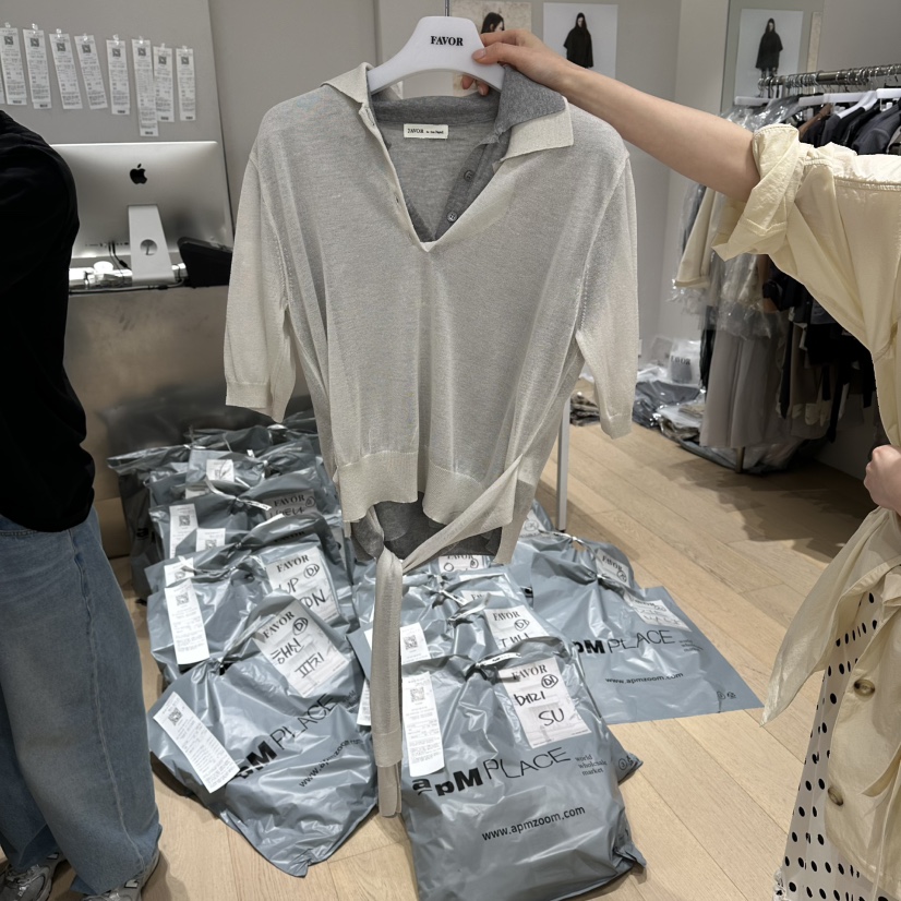 FAVOR-P韓國直郵女士新品26春夏人氣時尚熱賣襯衫蕾絲衫FAVOR-P襯衫/蕾絲衫圖色4