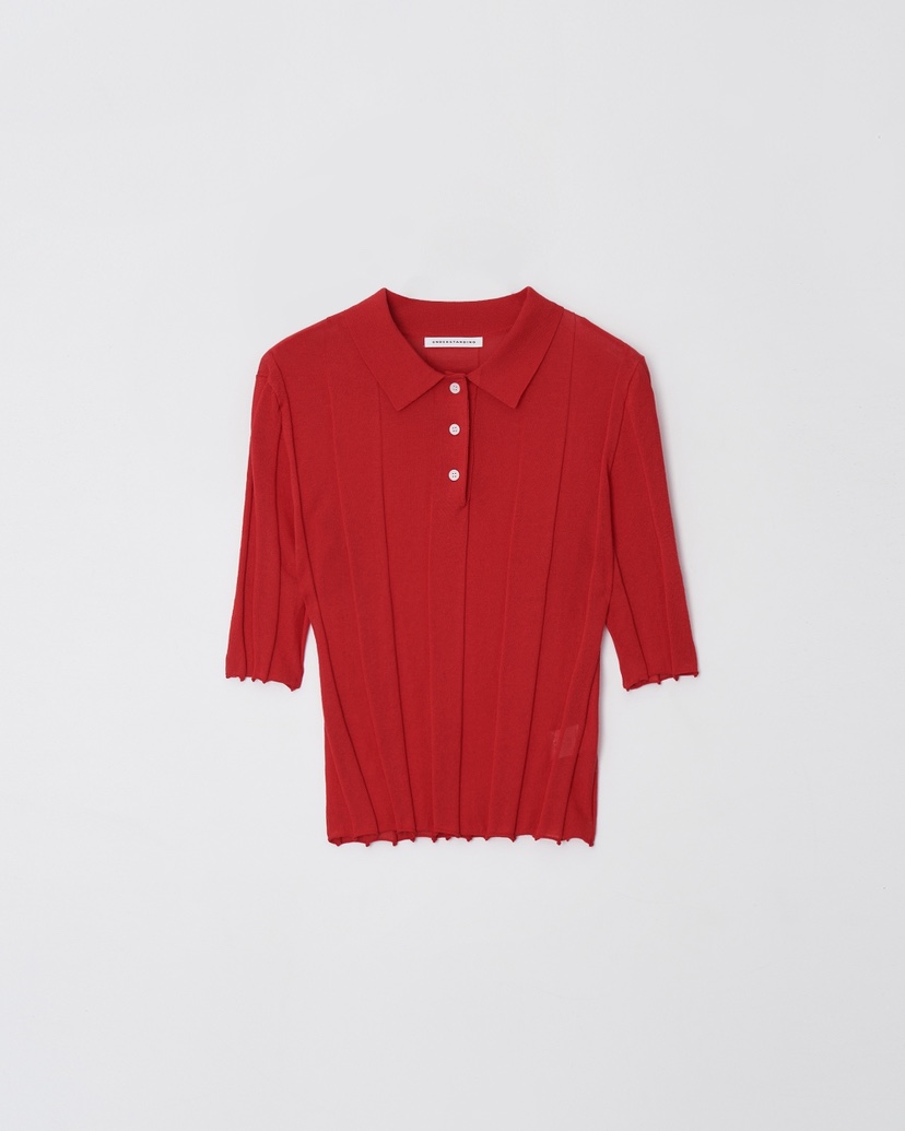 UNDERSTANDING韓國直郵女士新品推薦針織衫短袖針織衫褶裥UNDERSTANDING針織衫圖色1