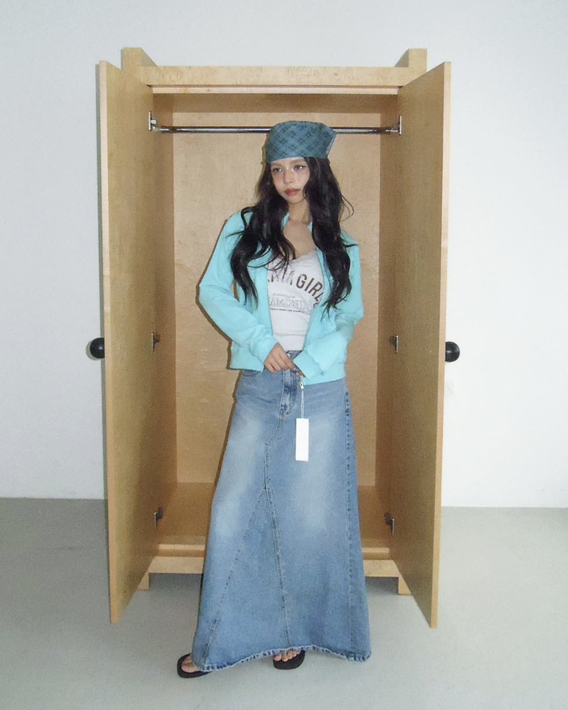 LIVE AID-P韓國直郵實拍女士新款時尚熱賣26春夏人氣長裙LIVE AID-P長裙