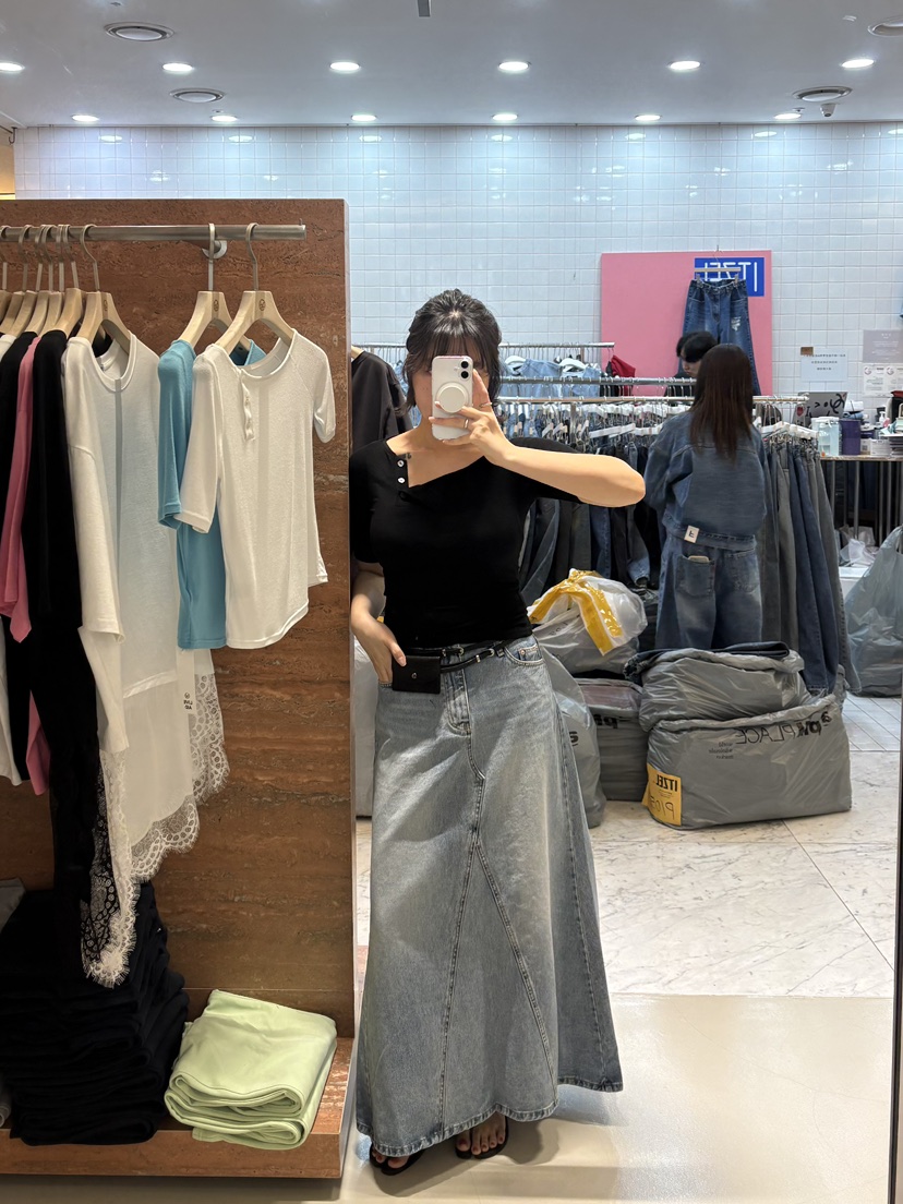 LIVE AID-P韓國直郵實拍女士新款時尚熱賣26春夏人氣長裙LIVE AID-P長裙