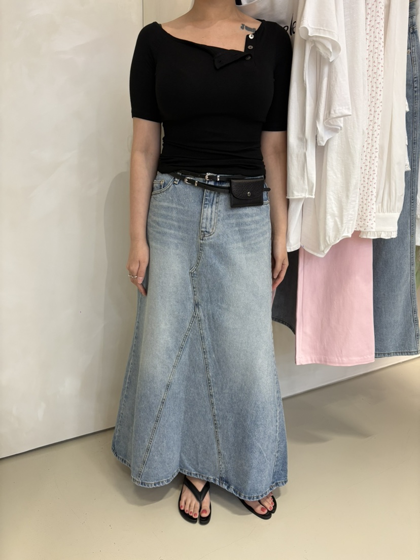 LIVE AID-P韓國直郵實拍女士新款時尚熱賣26春夏人氣長裙LIVE AID-P長裙