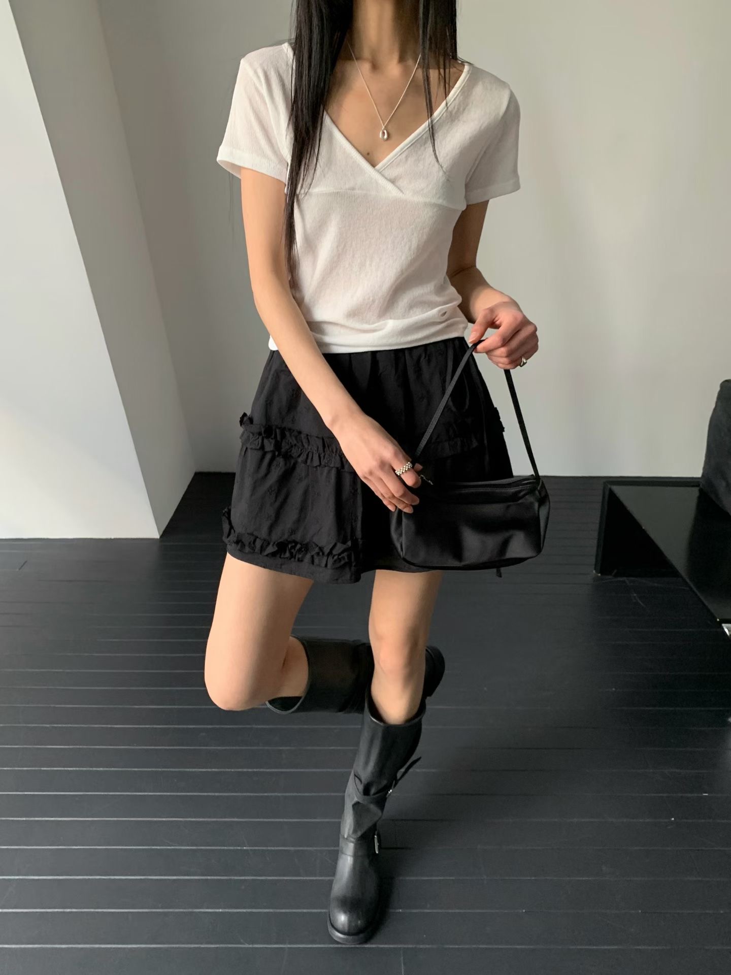 JUNO韓國直郵女裝新款人氣休閑推薦職業時尚26春夏熱賣短裙JUNO短裙