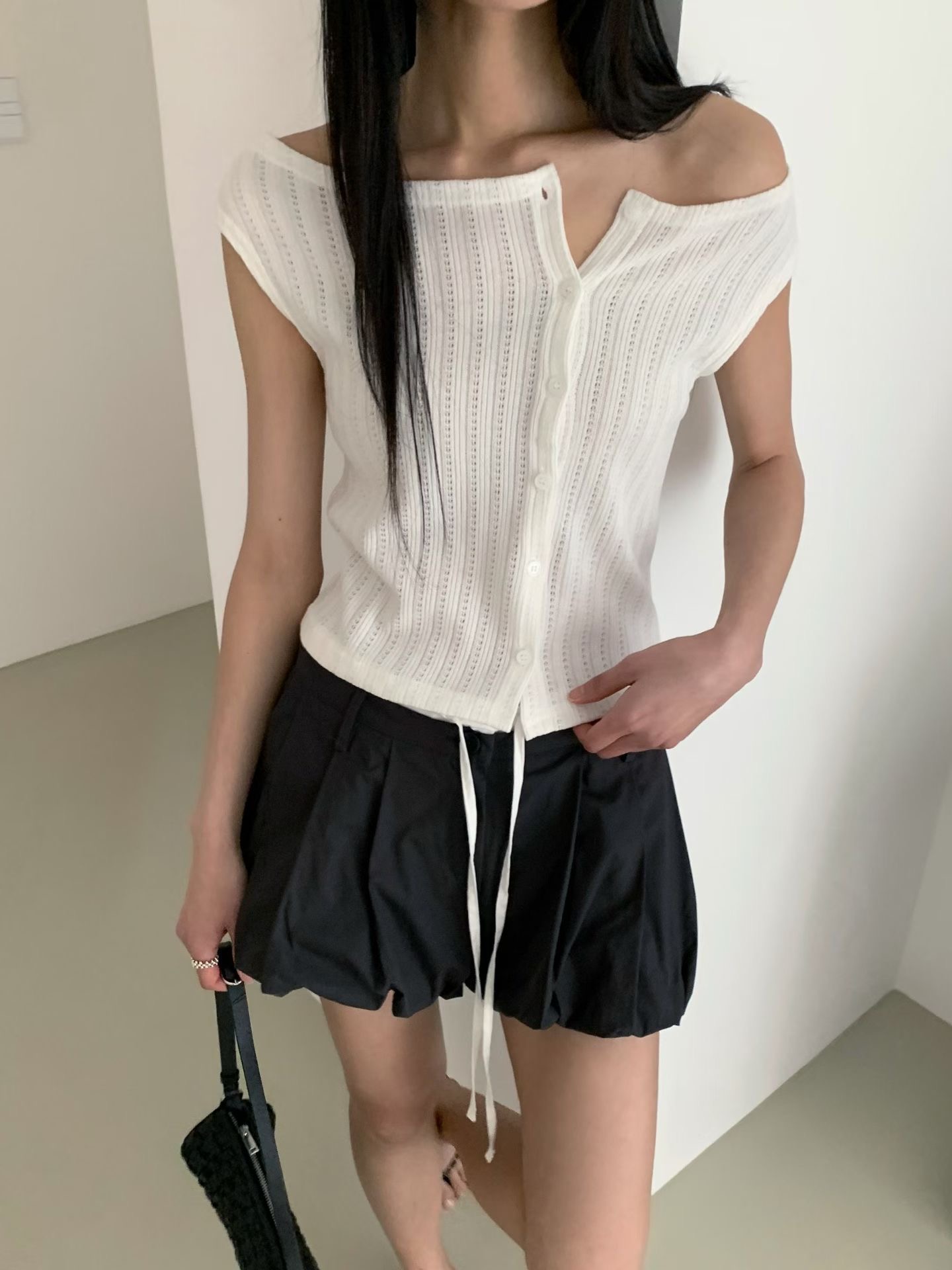 JUNO韓國代購女裝新品休閑推薦職業熱賣真品時尚吊帶背心JUNO吊帶/背心圖色1