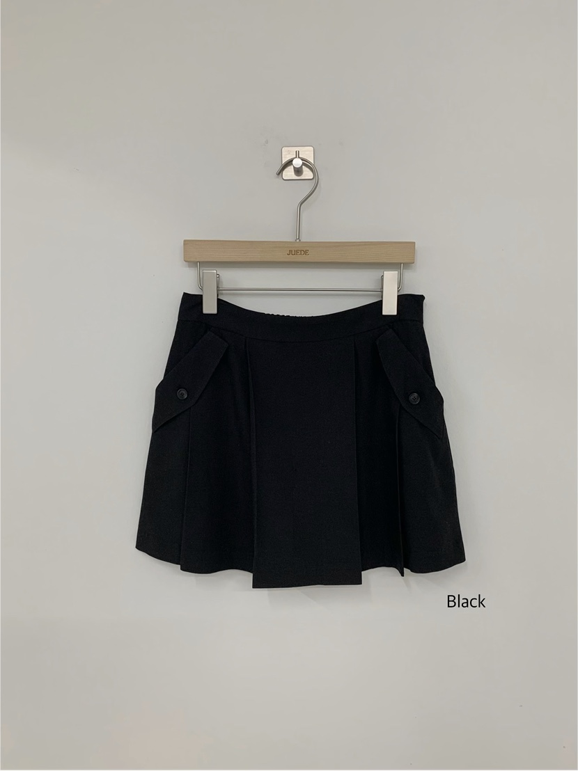 JUEDE韓國代購女士新品時尚職業真品短裙JUEDE短裙圖色2黑色