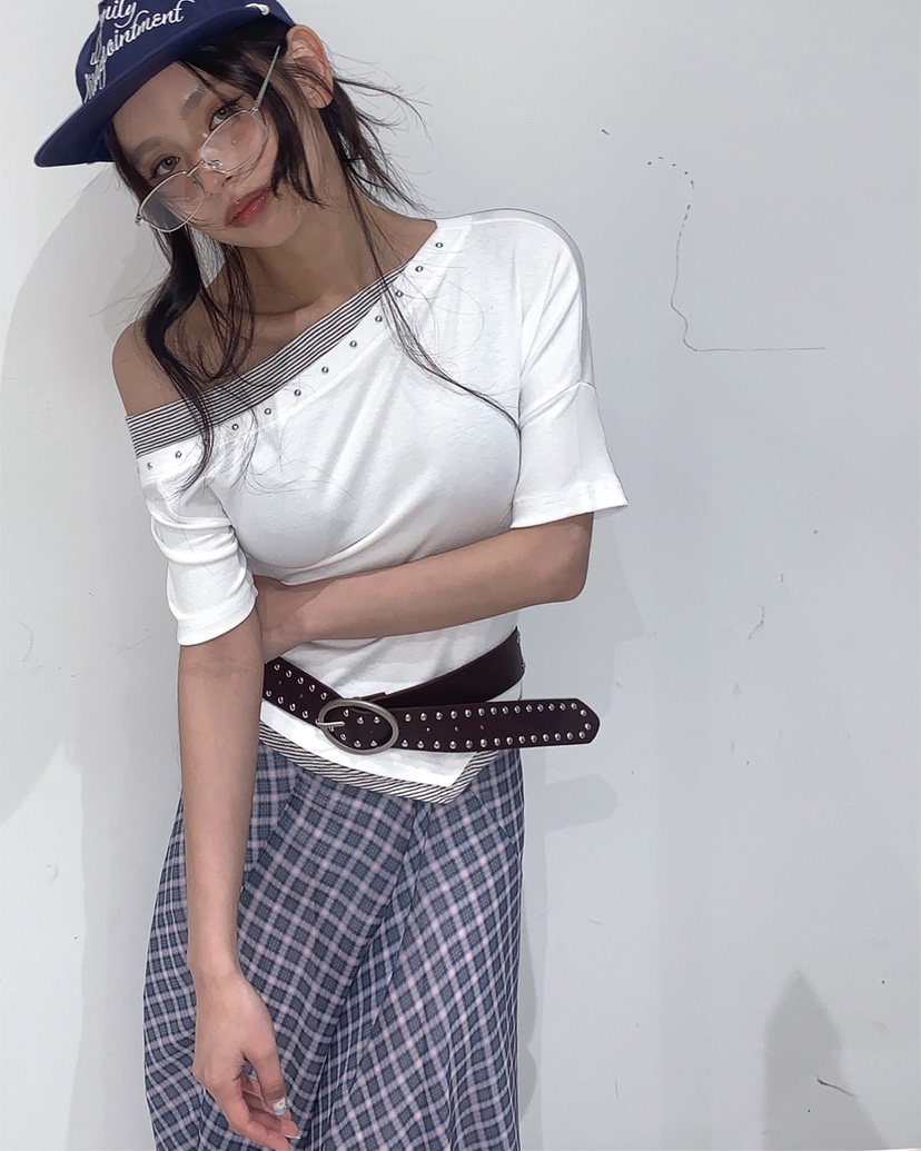 LIVE AID-P韓國直郵女士新品人氣推薦真品職業時尚熱賣T恤LIVE AID-PT恤