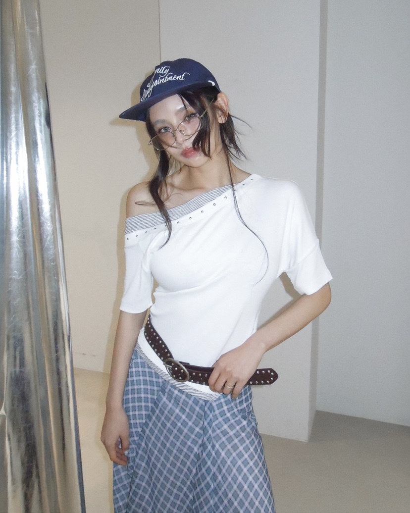 LIVE AID-P韓國直郵女士新品人氣推薦真品職業時尚熱賣T恤LIVE AID-PT恤