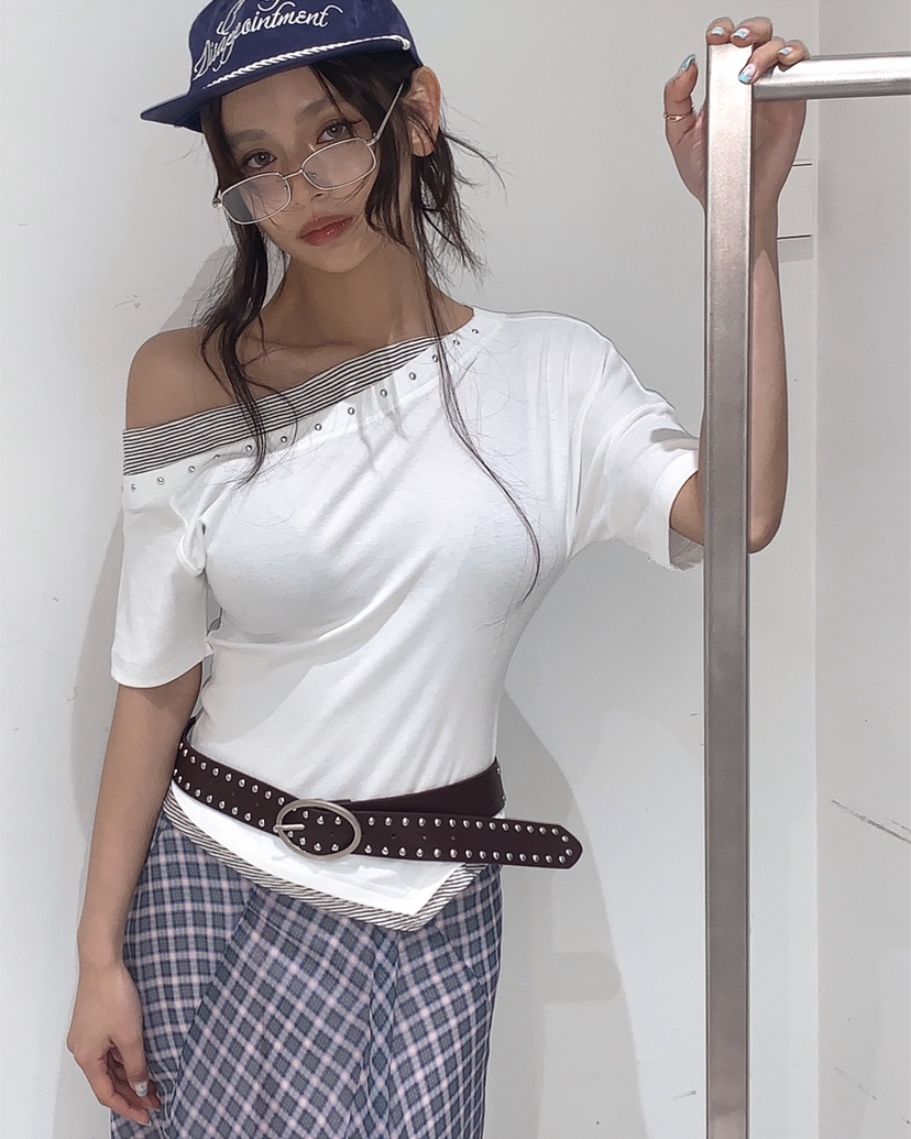 LIVE AID-P韓國直郵女士新品人氣推薦真品職業時尚熱賣T恤LIVE AID-PT恤