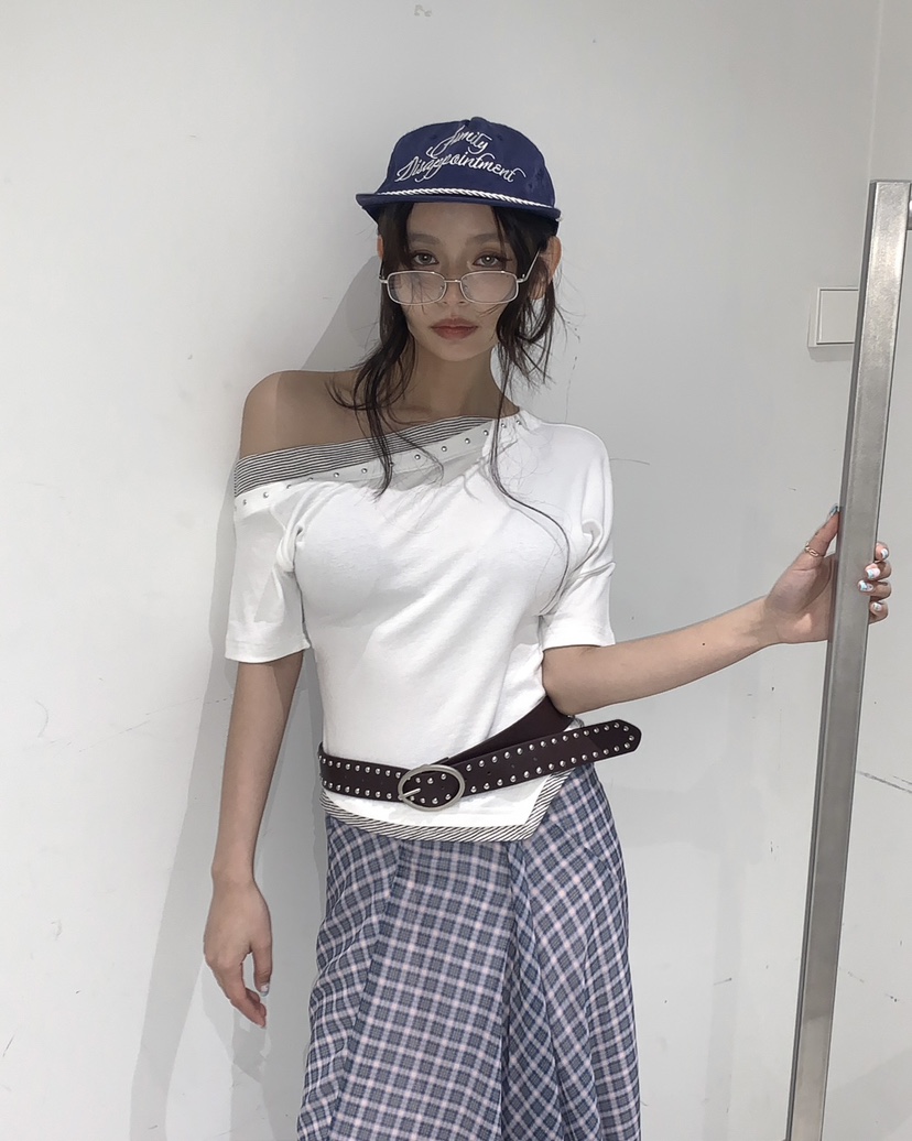 LIVE AID-P韓國直郵女士新品人氣推薦真品職業時尚熱賣T恤LIVE AID-PT恤