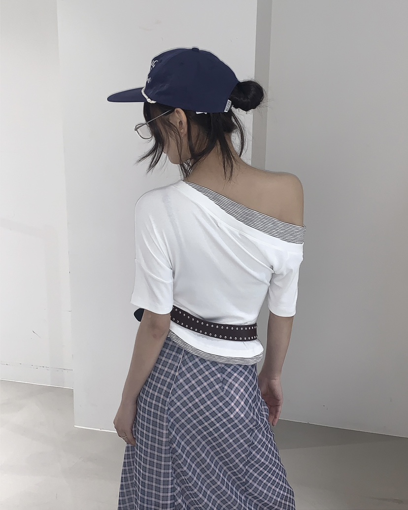 LIVE AID-P韓國直郵女士新品人氣推薦真品職業時尚熱賣T恤LIVE AID-PT恤