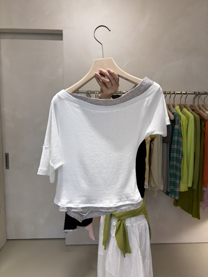 LIVE AID-P韓國直郵女士新品人氣推薦真品職業時尚熱賣T恤LIVE AID-PT恤