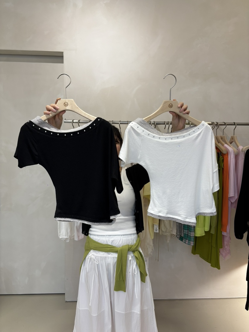 LIVE AID-P韓國直郵女士新品人氣推薦真品職業時尚熱賣T恤LIVE AID-PT恤