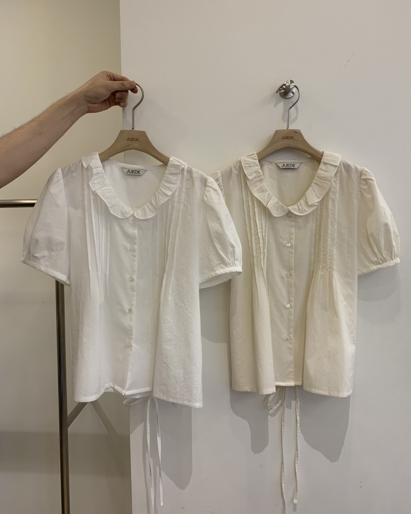 JUEDE韓國直郵女裝新款時尚襯衫蕾絲衫JUEDE襯衫/蕾絲衫