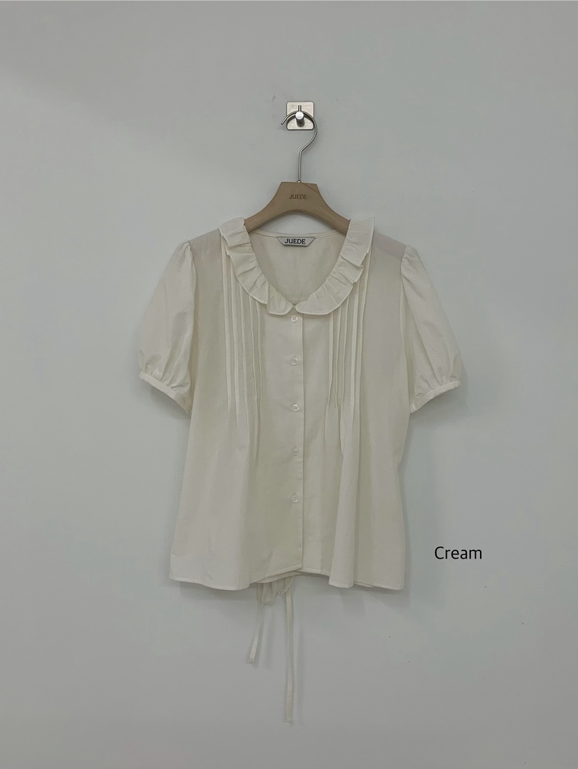 JUEDE韓國直郵女裝新款時尚襯衫蕾絲衫JUEDE襯衫/蕾絲衫圖色2